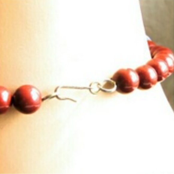 Vintage Geometric Bakelite 1940s Choker Necklace - Picture 4 of 6